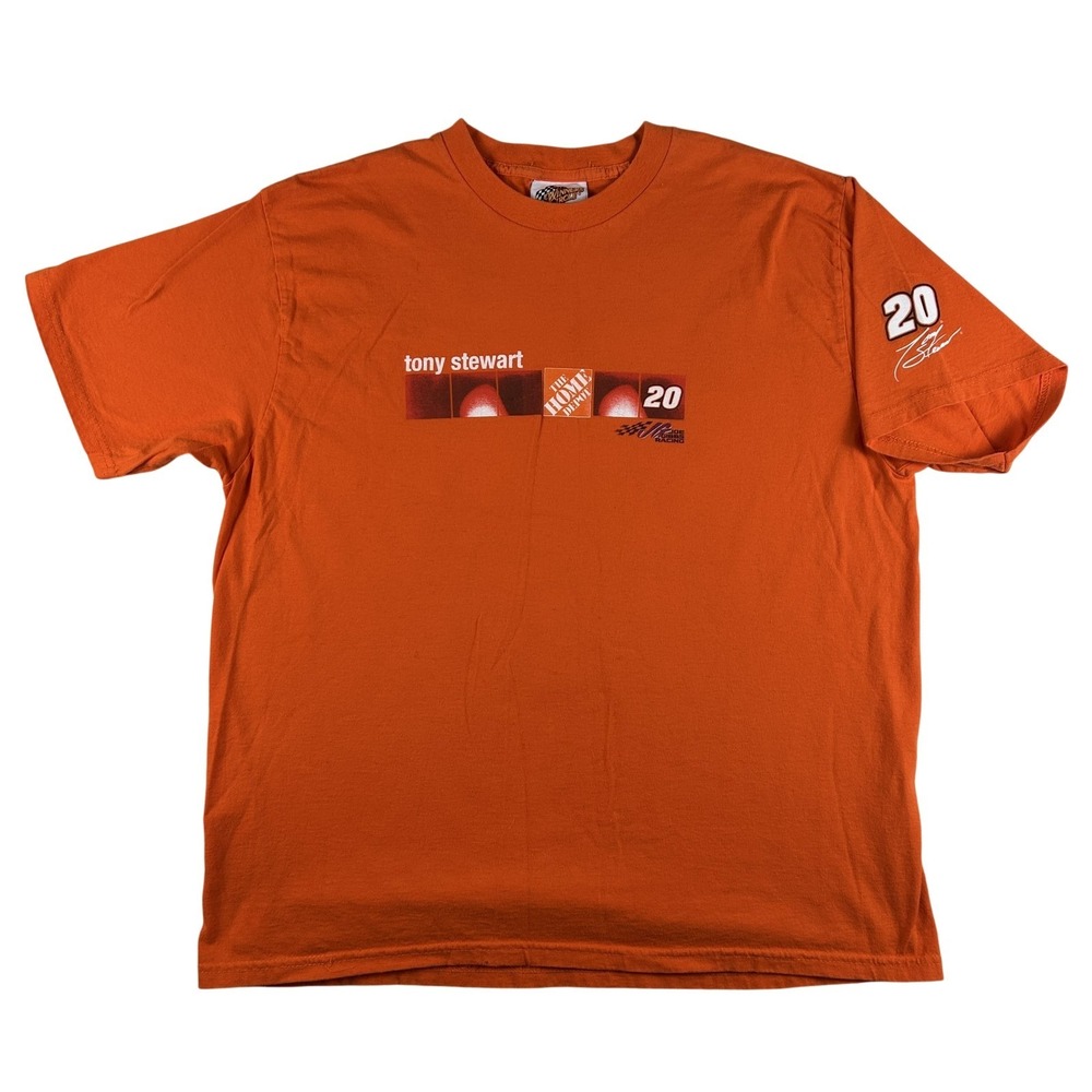 Vintage Tony Stewart Shirt Mens XL‎ Orange NASCAR Racing Winner's Circle 20 2005